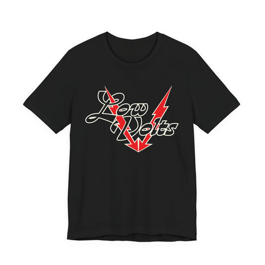 Low Volts Lightning bolt T-shirt in Black